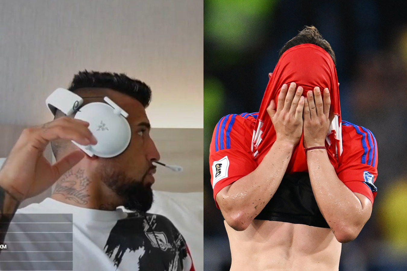 La insólita reacción de Arturo Vidal tras la goleada de Colombia a Chile: video