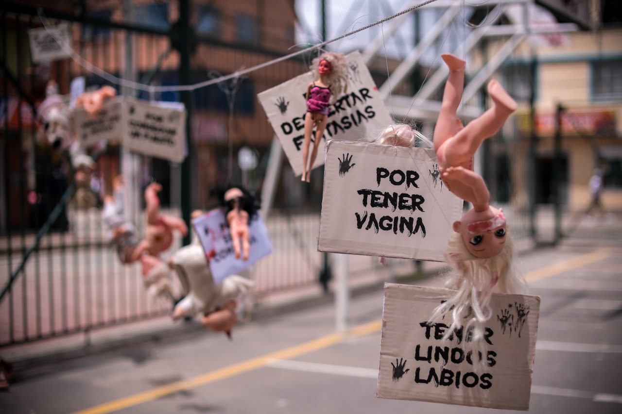 Galería: Realizan acto simbólico de protesta por casos de abuso sexual en colegios