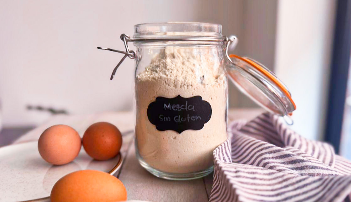 Mezcla de harina sin gluten.