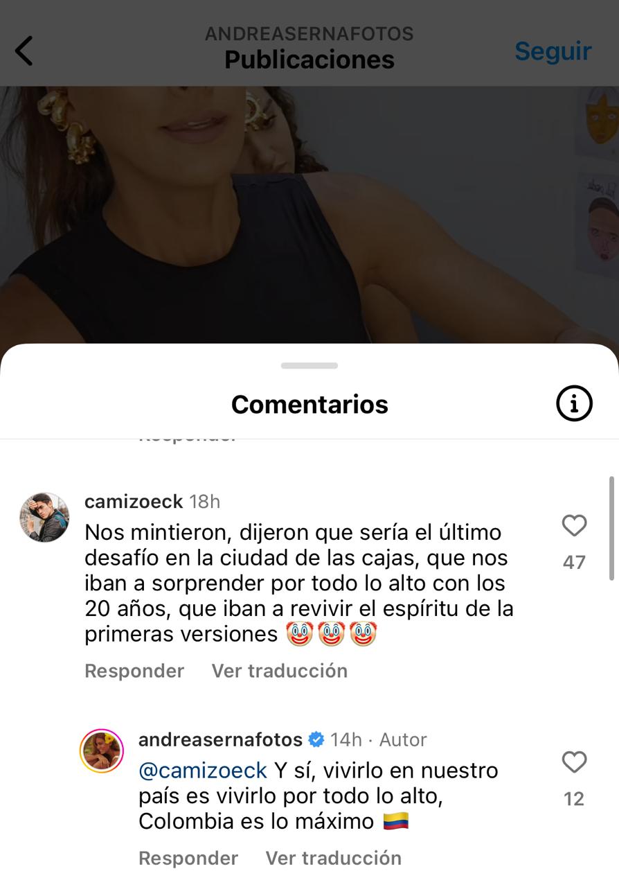 Andrea Serna responde a críticas.