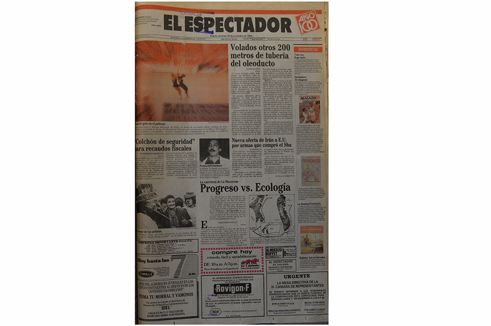 Estas eran las noticias del 30 de noviembre de 1986