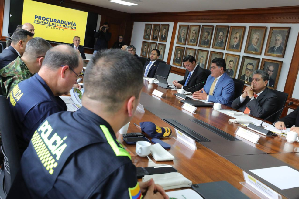 Procuraduría y Fuerza Pública evalúan riesgos de seguridad para las elecciones de 2026