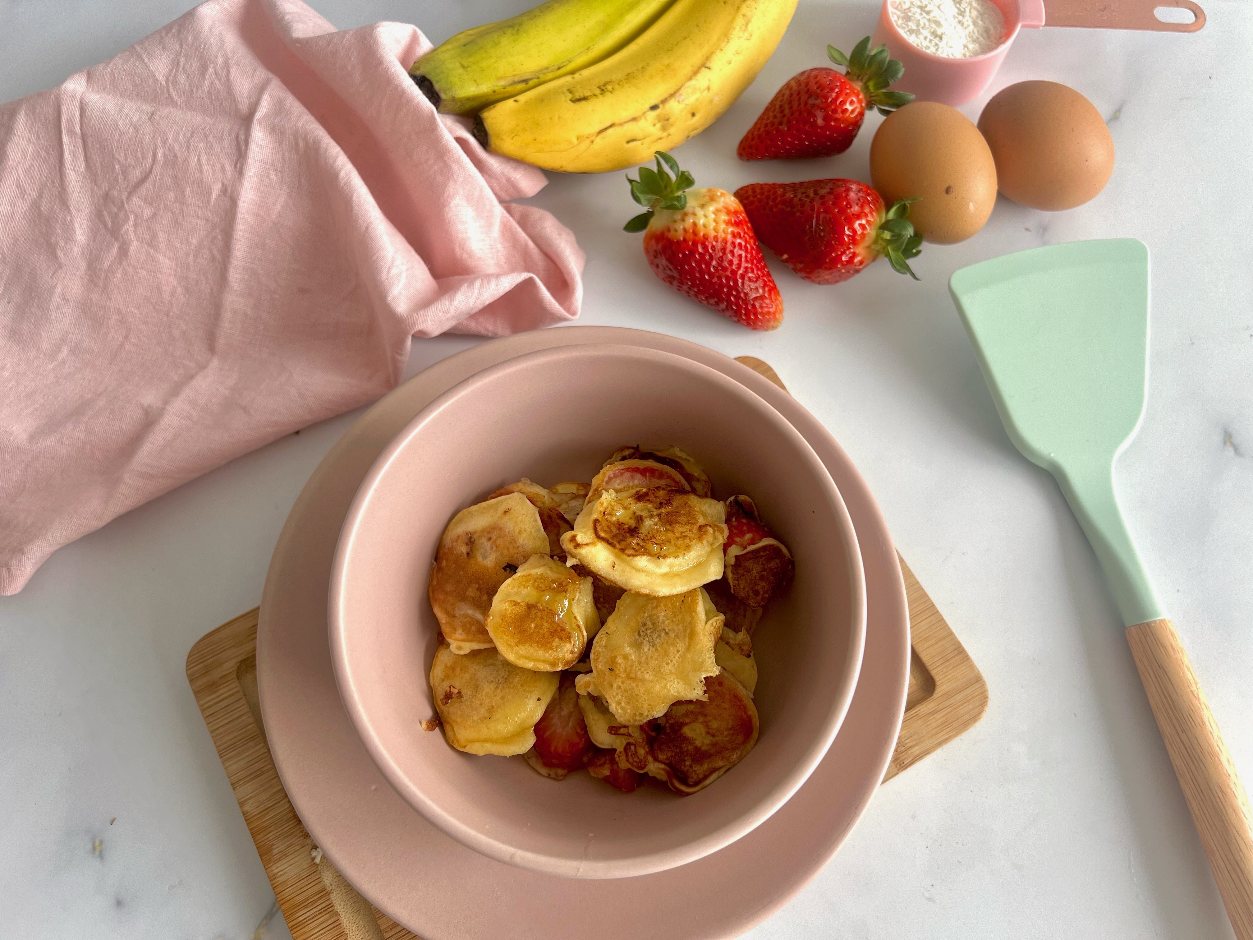 Receta práctica para este domingo: ‘pancakes’ con frutas
