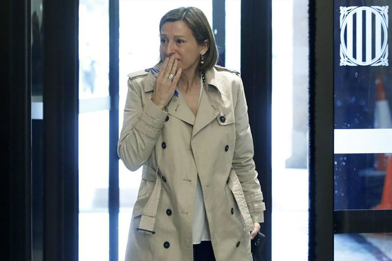 Presidenta del Parlamento catalán salió en libertad bajo fianza