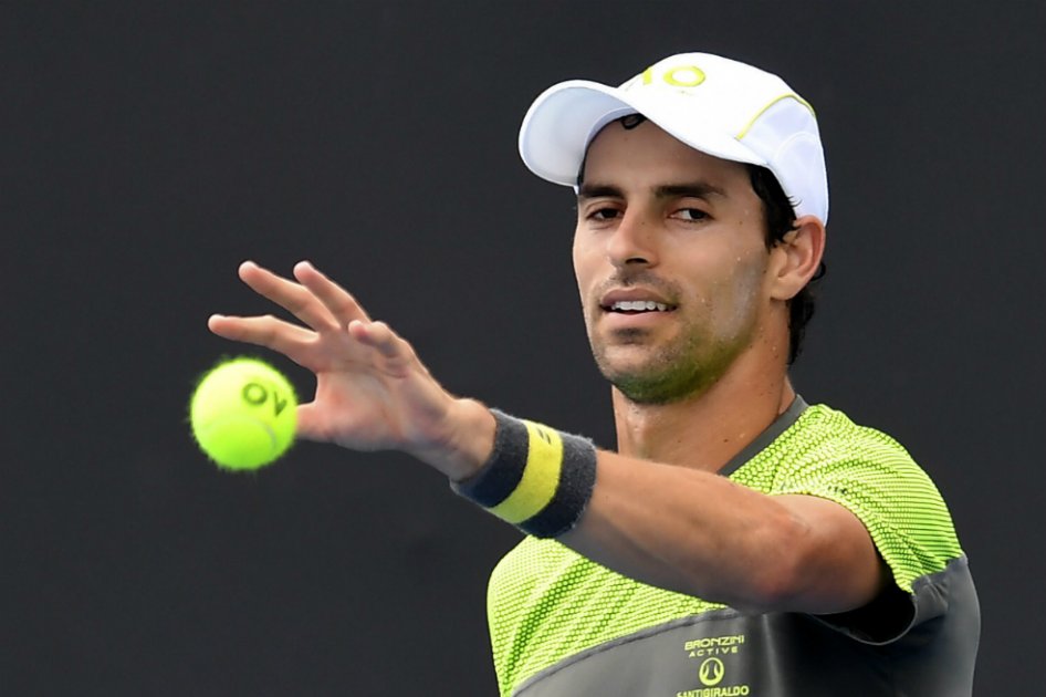 Giraldo quedó eliminado en tres sets seguidos. / AFP