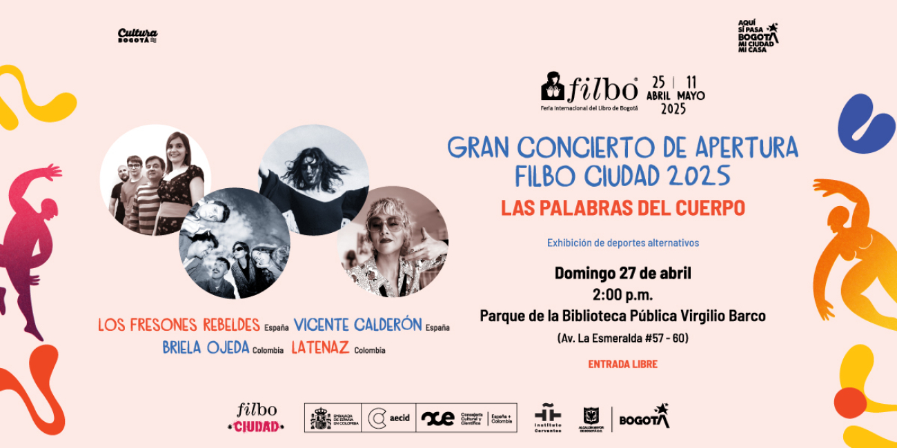 El concierto es organizado por la Secretaría de Cultura, Recreación y Deporte de Bogotá; la Agencia Española de Cooperación para el Desarrollo; la Embajada de España en Colombia y el Instituto Cervantes.