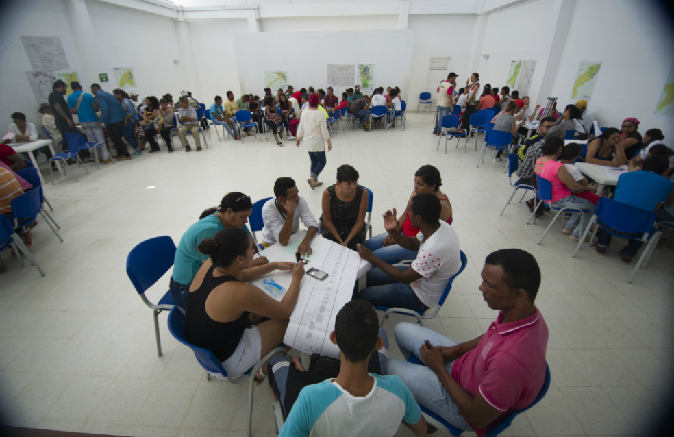 En Simití se reunieron líderes del sur de Bolívar a reconstruir sus vidas y soñar con el futuro en paz. / Cristian Garavito