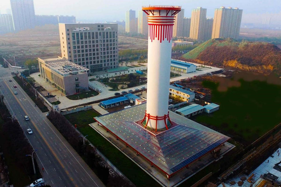 China prueba un purificador gigante para descontaminar el aire urbano