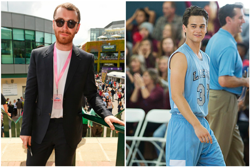 El cantante Sam Smith y el actor Brandon Flynn.
