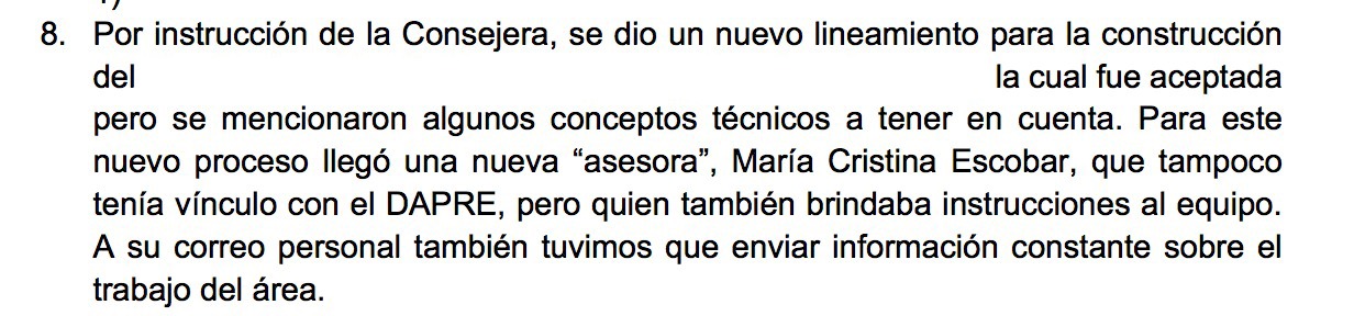 Queja presentada al comité de convivencia laboral del DAPRE por presunto caso de acoso laboral. Fue presentada en octubre de 2020.