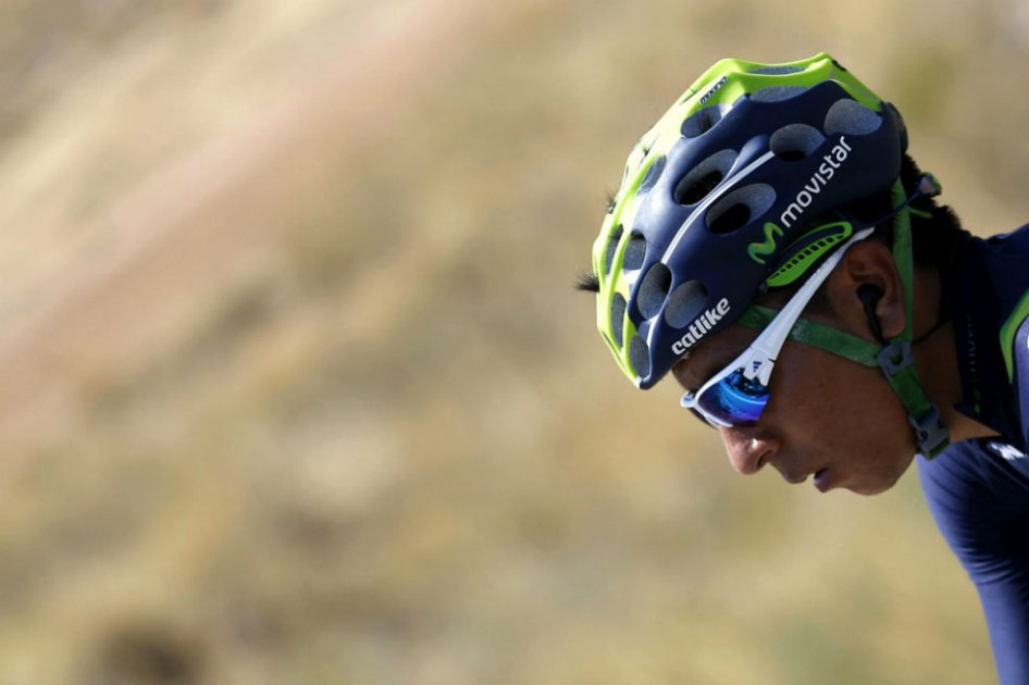 Nairo Quintana durante la etapa 12 de la Vuelta a España. Foto: AFP