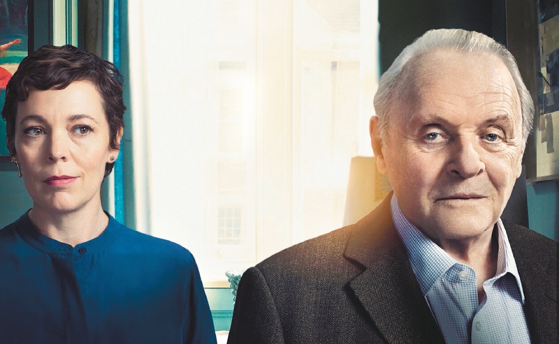 Olivia Colman y sir Anthony Hopkins en "El padre" ("The father").