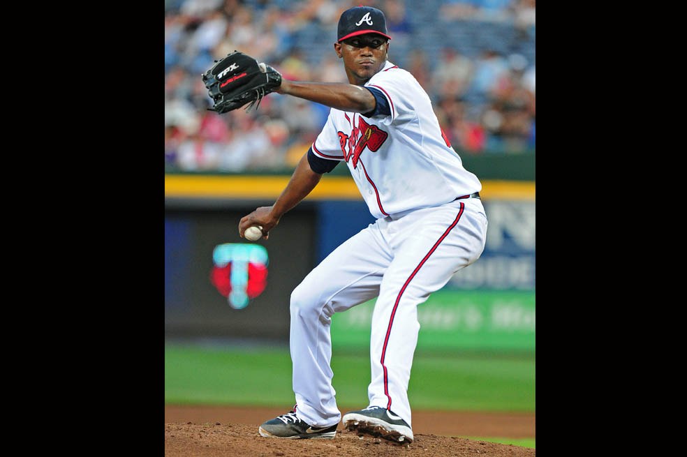 El cartagenero Julio Teherán, de los Bravos de Atlanta.