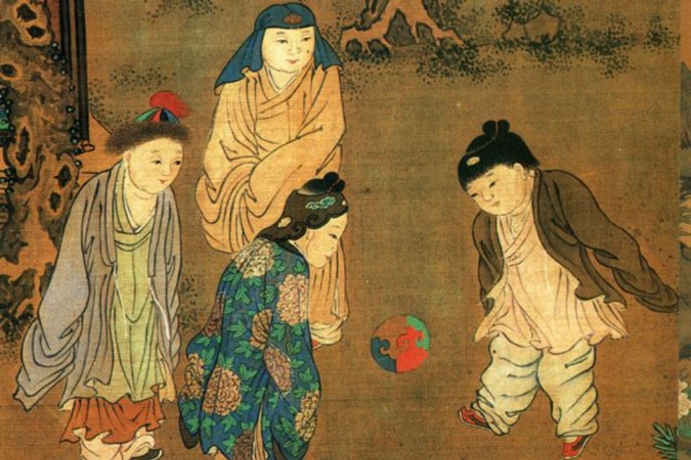 Pintura del artista chino Su Hanchen hecha en tiempos de la dinastía Song.