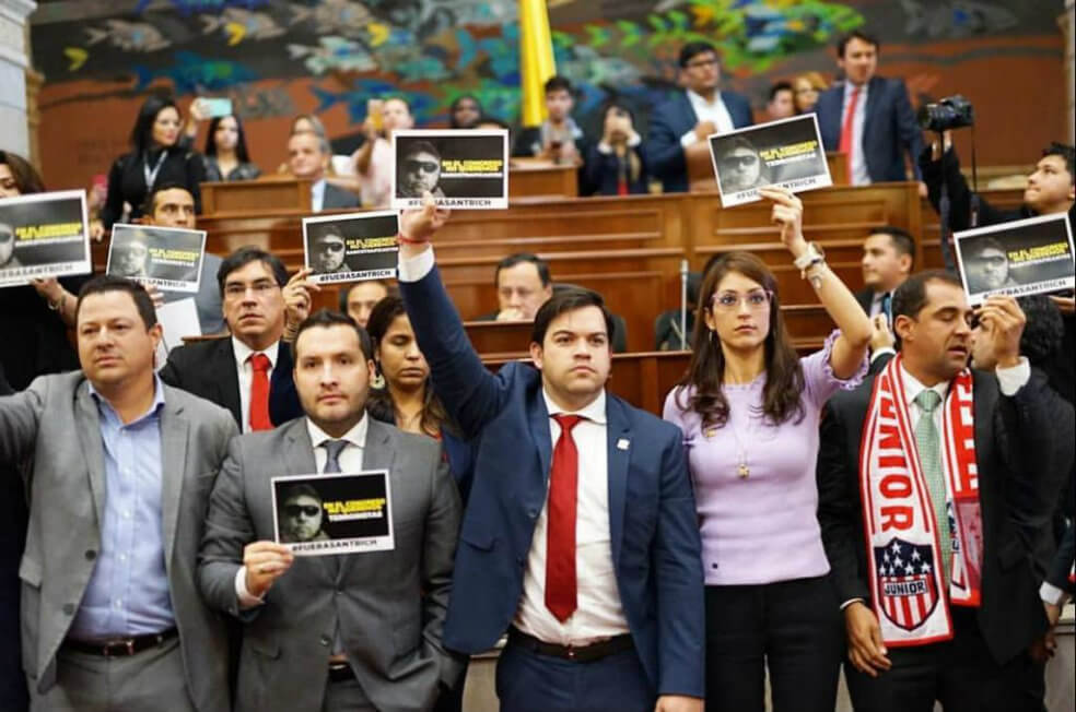 El primer día de «Santrich» como representante a la Cámara y las críticas a su llegada