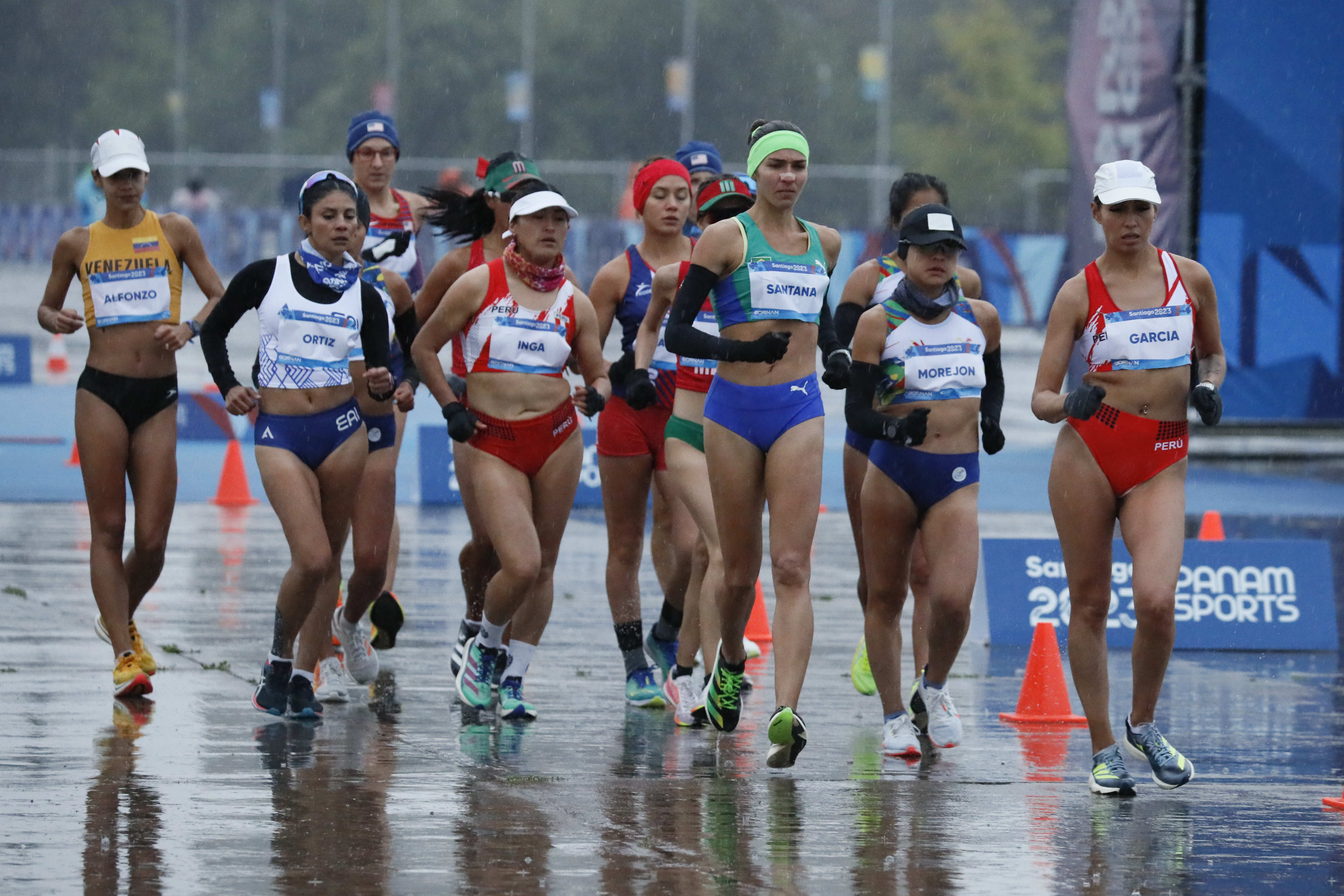 Por problemas de medición se anulan tiempos de la marcha femenina en Santiago 2023