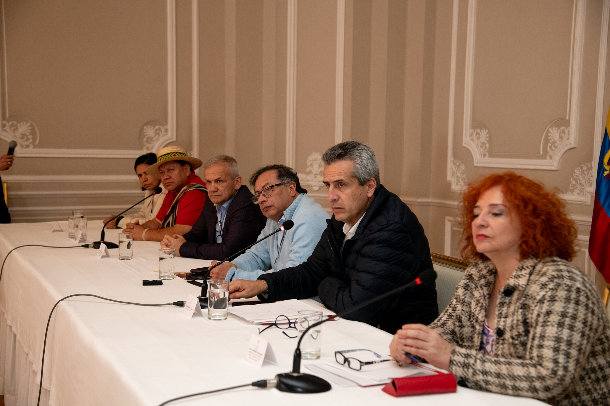 Petro sostuvo una reunión con delegaciones indígenas en la Casa de Nariño