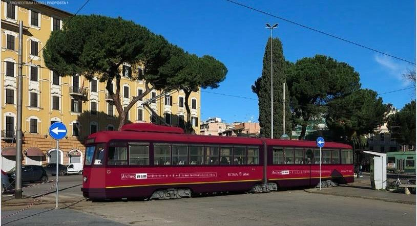 El ‘Archeotram’, el nuevo tranvía turístico para recorrer la historia de Roma