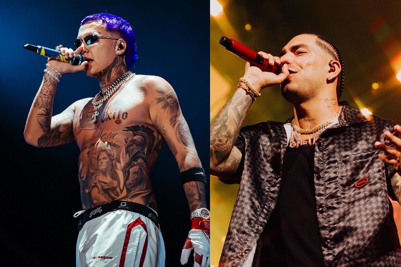 Blessd y Ryan Castro agredidos en concierto. El primero se bajó a pelear. Imágenes
