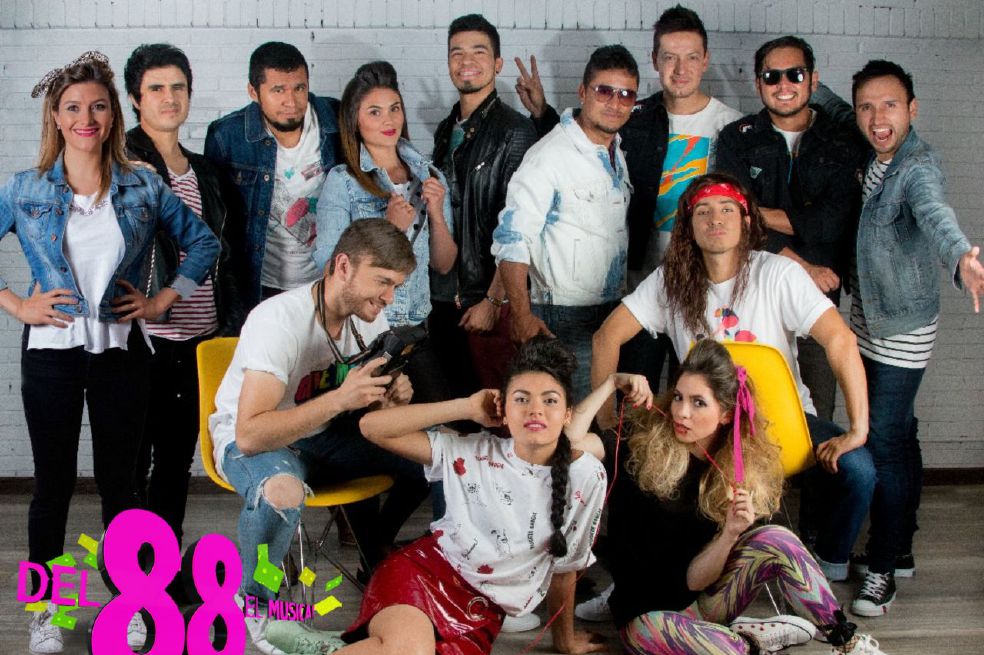 “Del 88” es un musical basado en los hechos históricos y culturales de ese año en Colombia con la realización del “Concierto de Conciertos”. / Cortesía