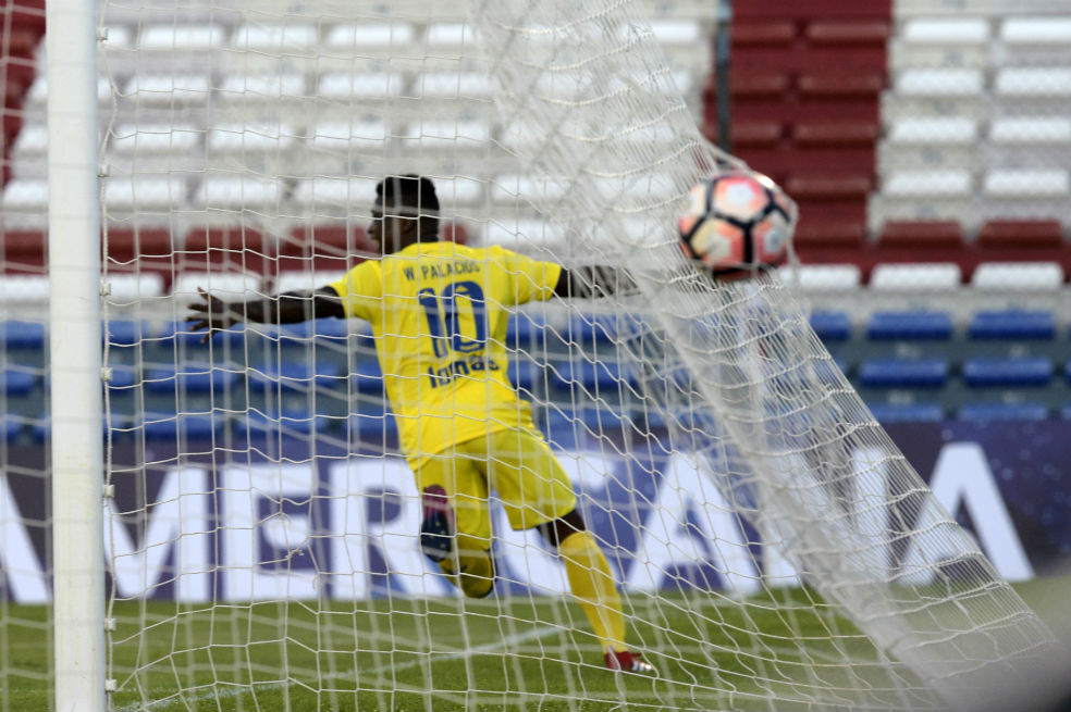 El colombiano William Palacios marcó el primer gol de la Sudamericana