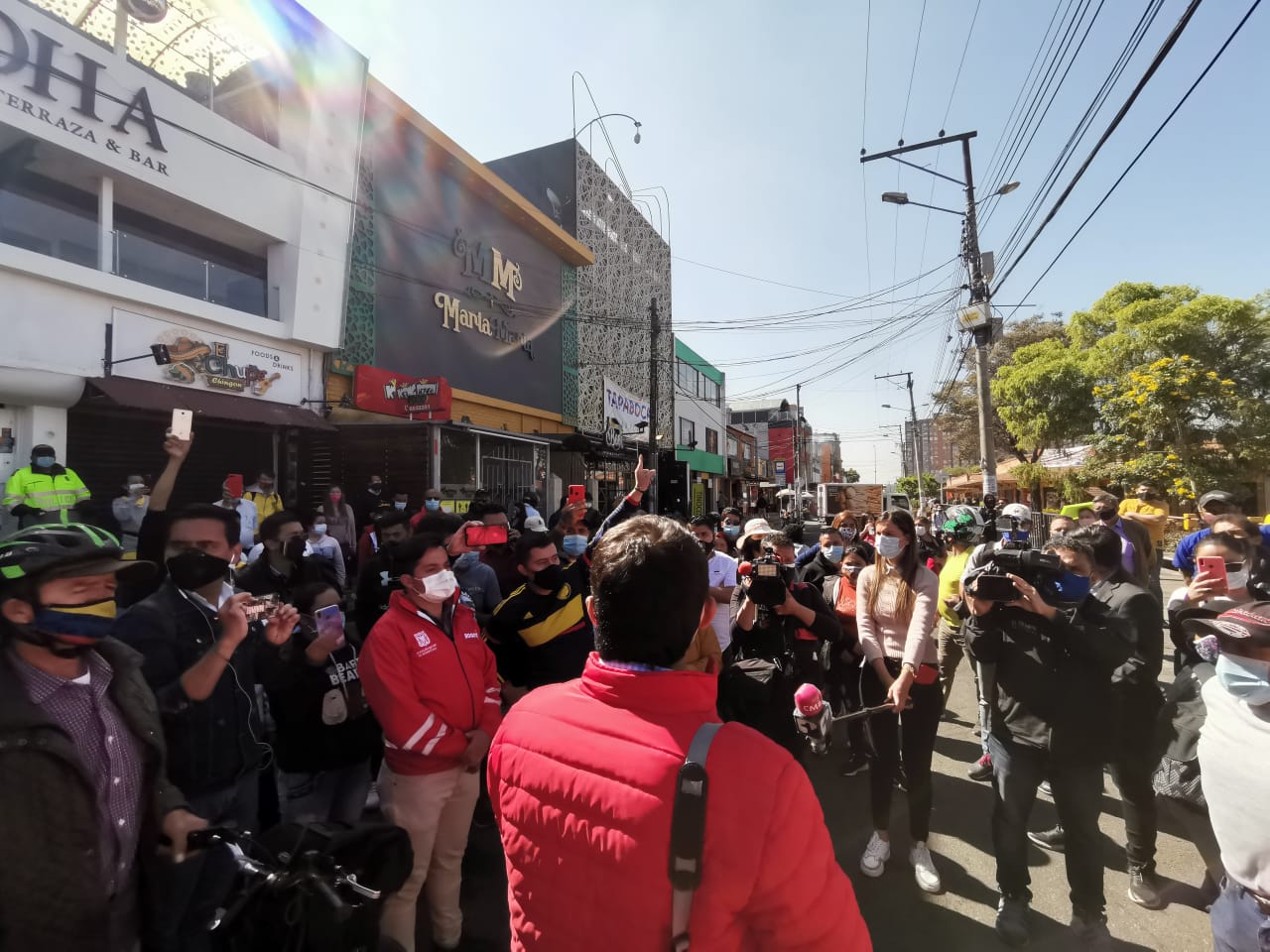 Nuevas protestas de comerciantes por cuarentenas sectorizadas de Bogotá