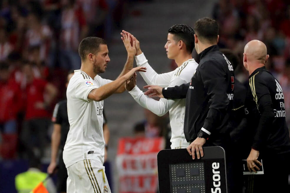 James fue suplente y Real Madrid empató el derbi ante Atlético