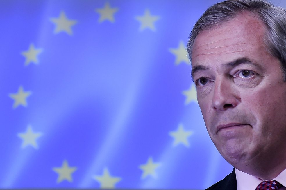 El líder eurófobo británico, Nigel Farage, el ganador del referendo. / EFE