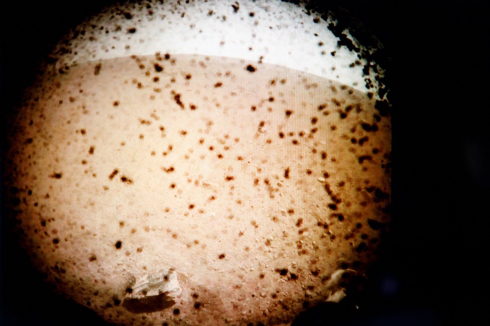 La primera fotografía enviada por InSight, la nave de la Nasa que acaba de llegar a Marte
