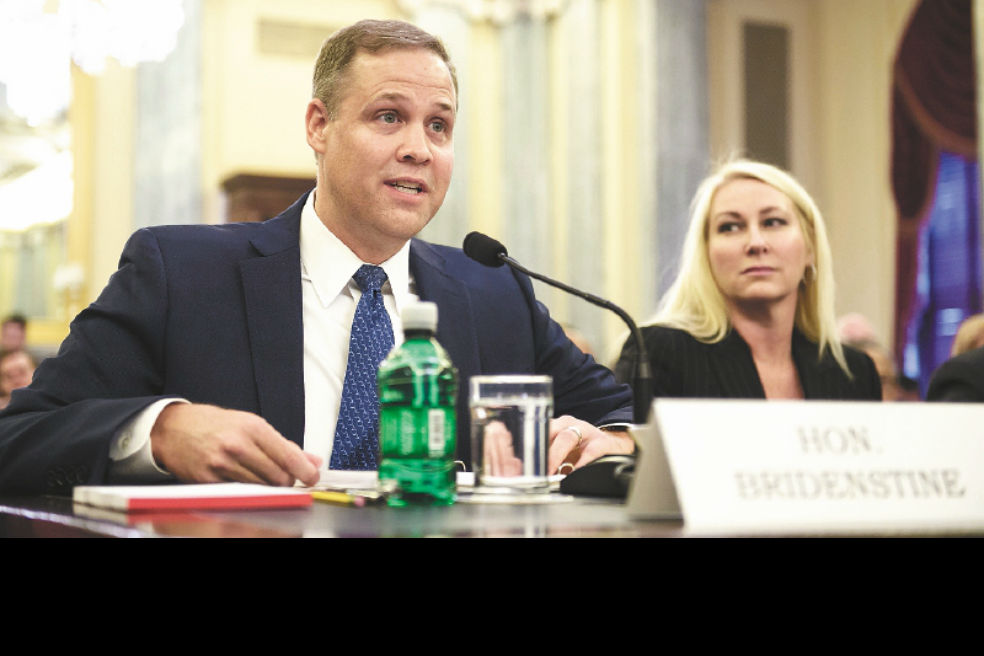 A finales de abril, Jim Bridenstine asumió el puesto más alto en la NASA.  / AP