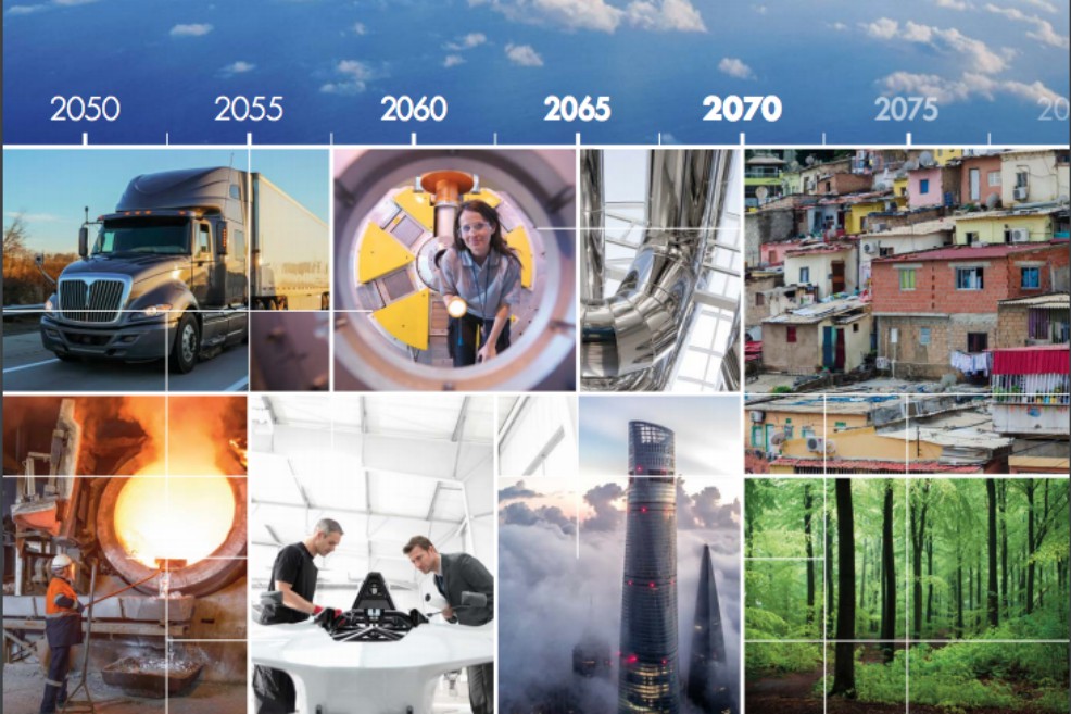 Portada del informe publicado por la compañía Shell. 