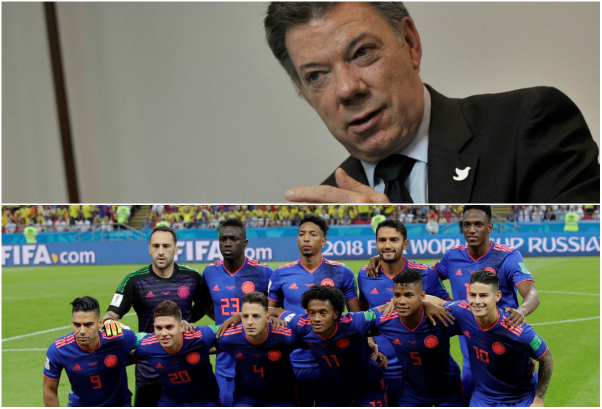 Presidente Santos felicita a la selección Colombia por el triunfo ante Polonia