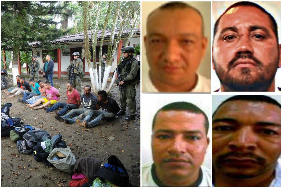 Las cinco cabezas del Clan Úsuga: alias ‘Otoniel’, ‘Gavilán’, ‘Nicolás’, el ‘Indio’ y ‘Guagua’