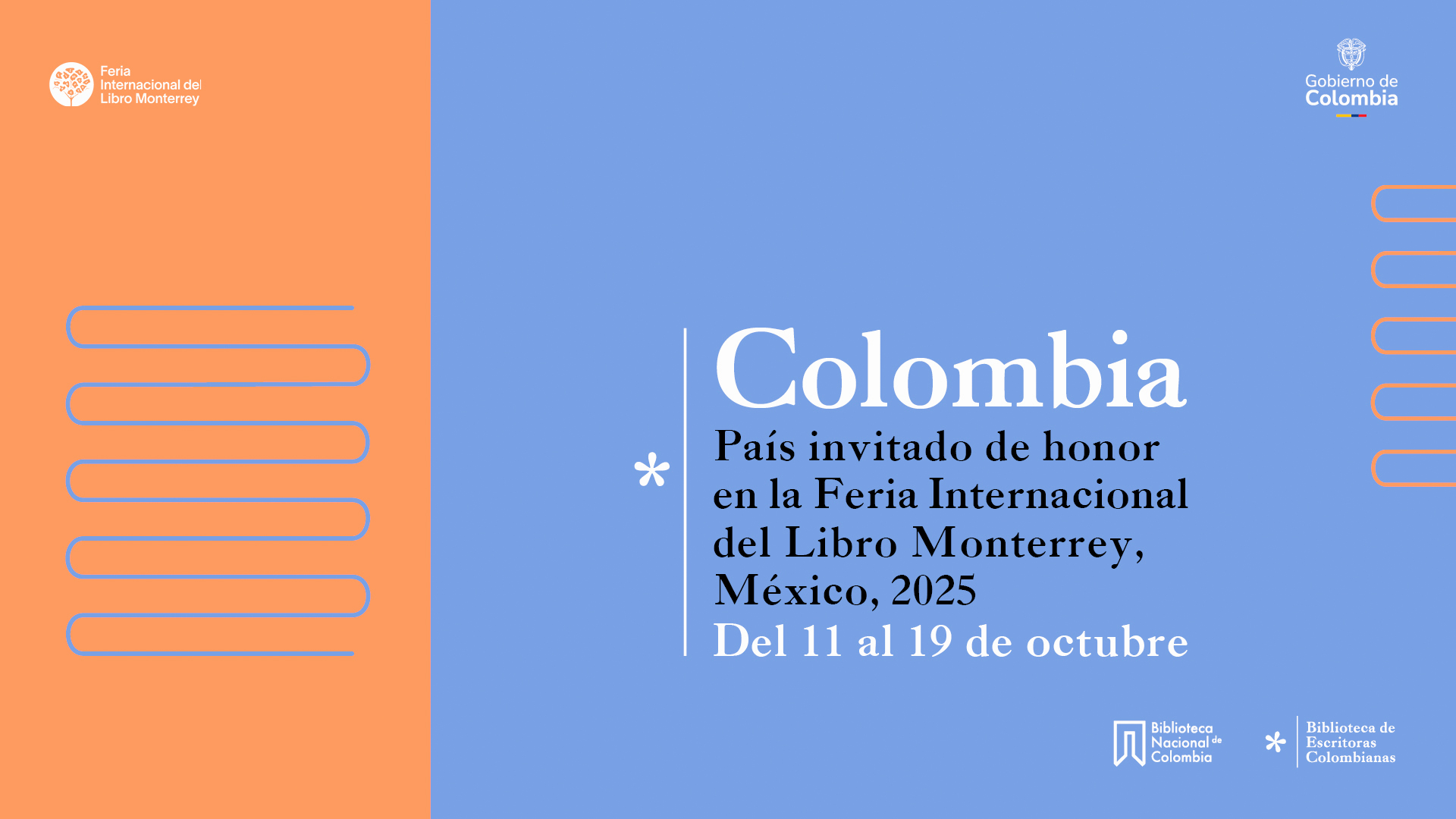 Colombia será el país invitado en la Feria del Libro de Monterrey 2025