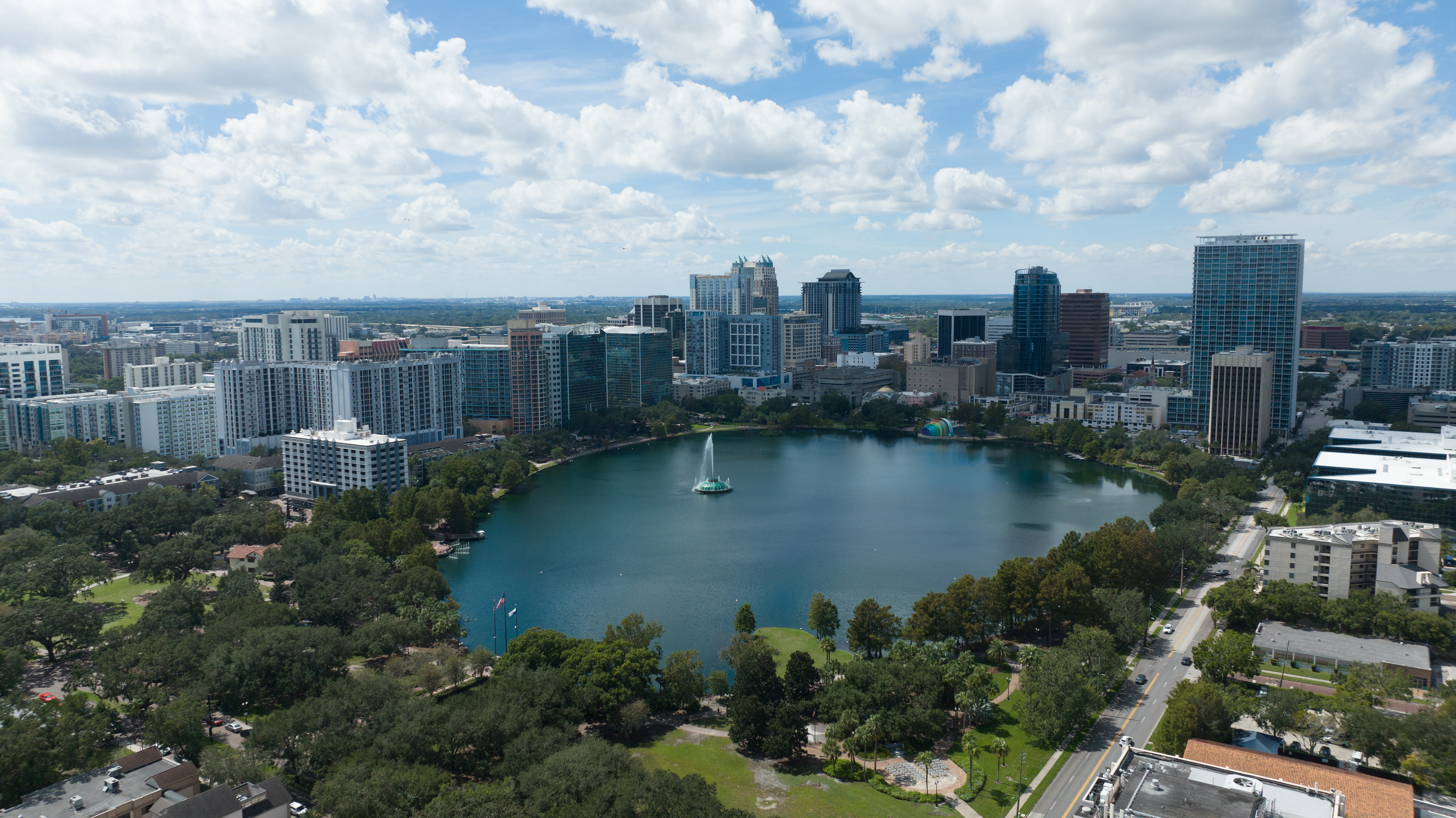 Lago Eola, en Orlando.