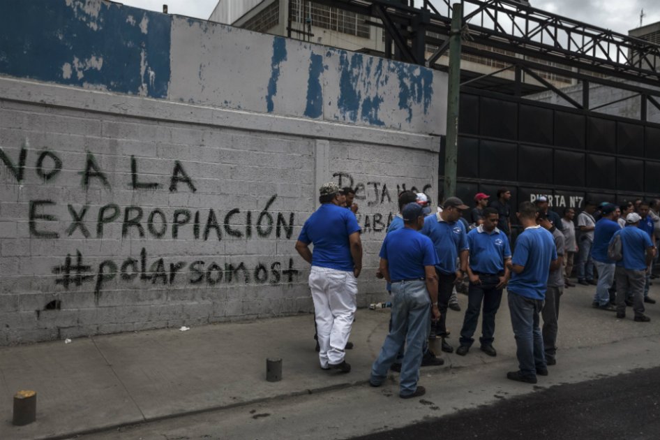Trabajadores de venezolana Polar rechazan posibles acciones contra la empresa