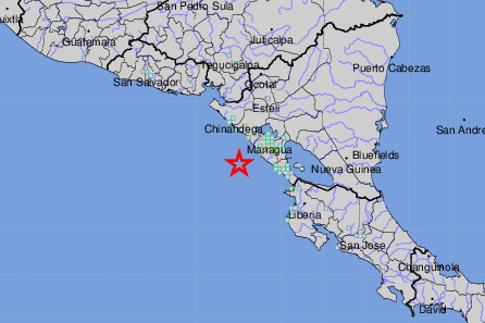 Sismo de magnitud 6,8 sacudió costa oeste de Nicaragua y generó alerta de tsunami