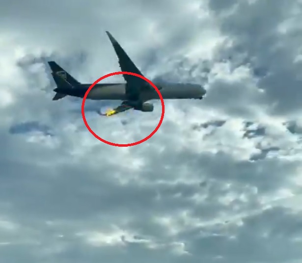 Emergencia en el aeropuerto El Dorado por avión de carga con falla en el motor