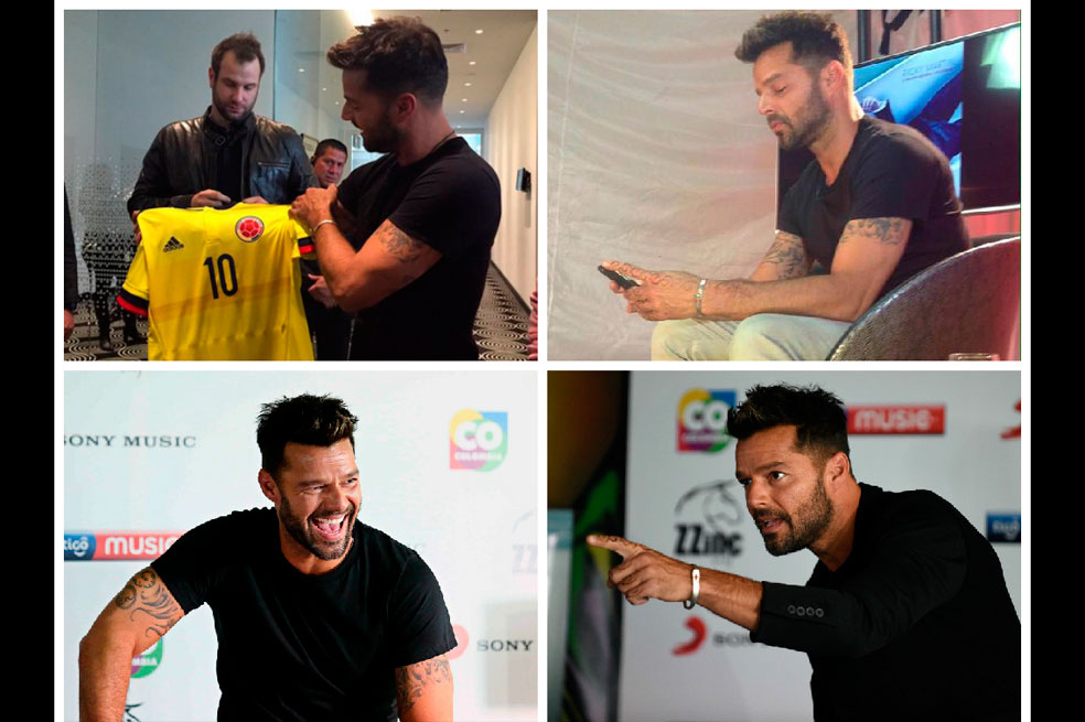 El paso de Ricky Martin por Colombia