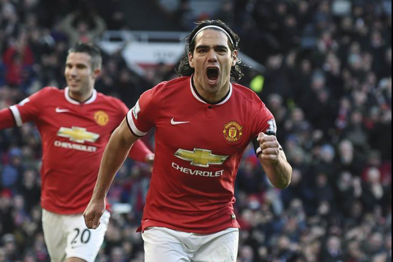 Falcao anotó en la victoria del Manchester United contra el Leicester