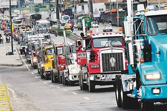 Próximo lunes Asociación Nacional de Carga irá a paro sin Asecarga