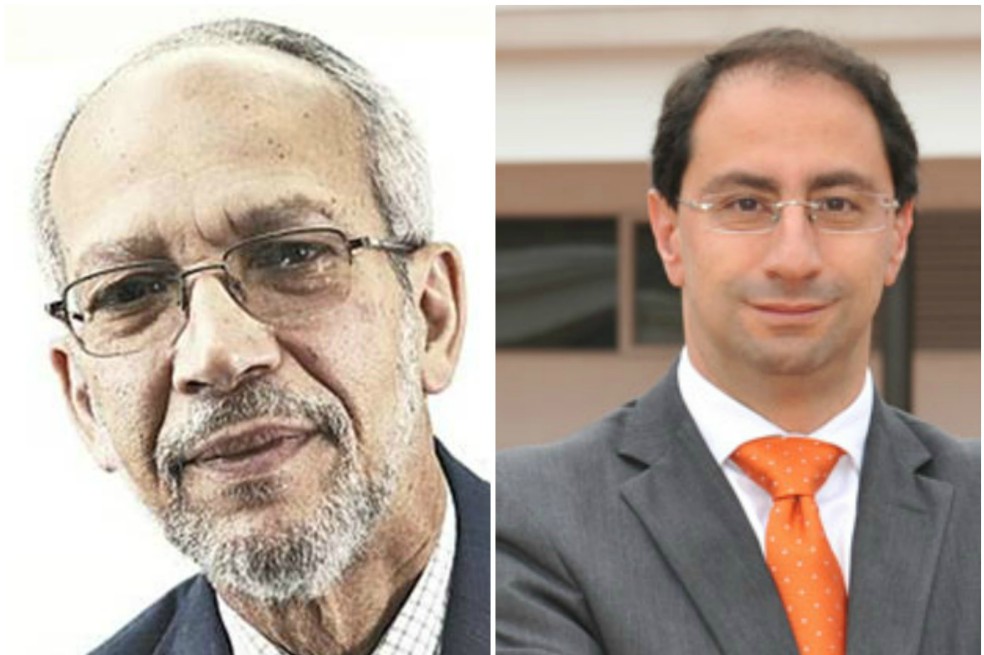 Fernando Dejanon Rector de la Universidad Libre y José Manuel Restrepo de la U. del Rosario.