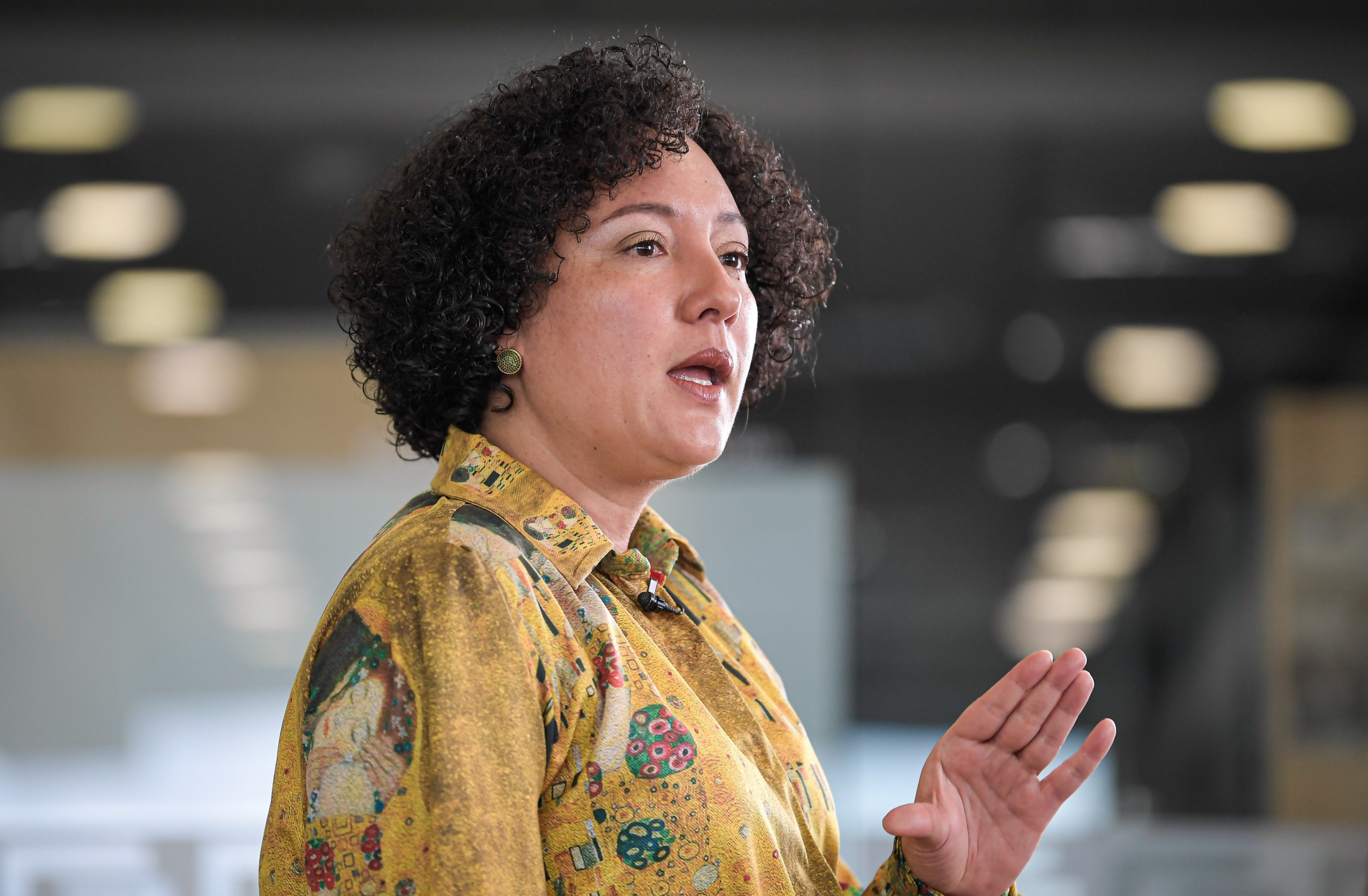 La senadora Isabel Zuleta y coordinadora del espacio de diálogo socio jurídico con las bandas criminales en Medellín y Valle de Aburrá.