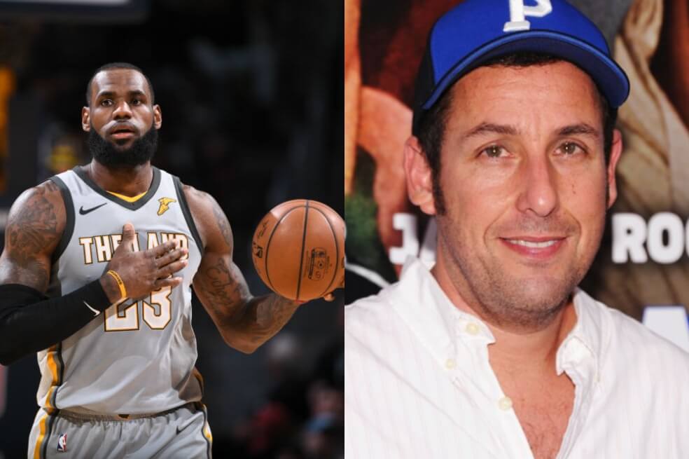 LeBron James y Adam Sandler colaborarán en una película de Netflix