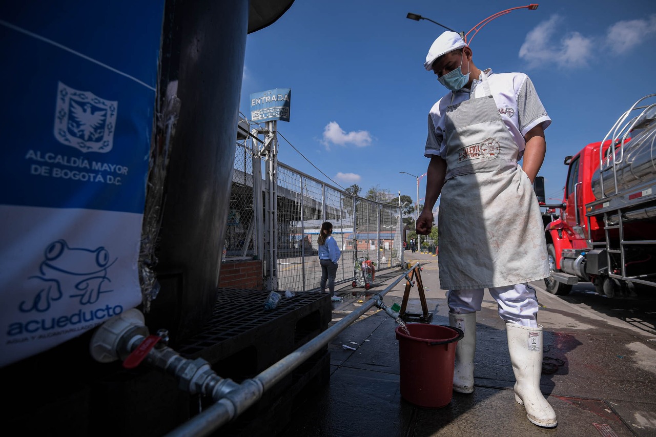 Habrá cortes de agua en Semana Santa para siete localidades de Bogotá