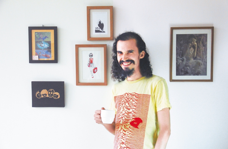 Luto, fanzinero y artista gráfico caleño, nacido en 1987. / Fotografía por Margarita Tobón