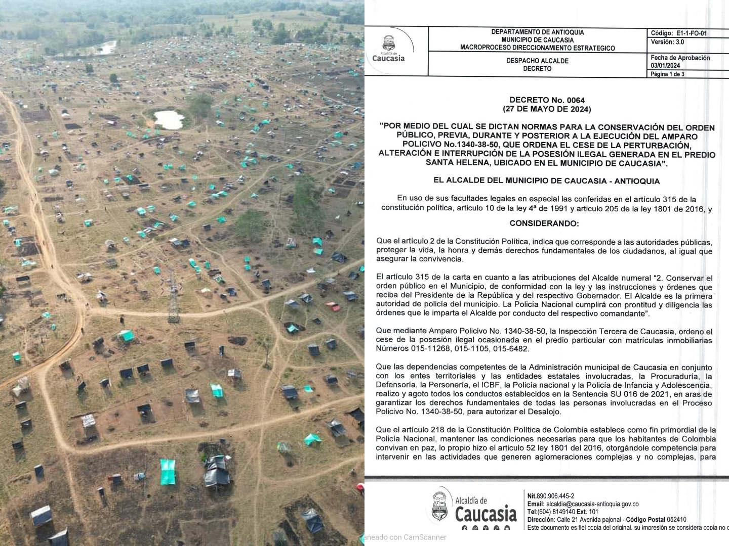 Alcaldía de Caucasia tiene listo operativo de desalojo de cerca de 8.000 personas