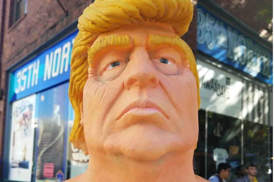 Estatuas de Donald Trump desnudo llegaron a varias ciudades de Estados Unidos