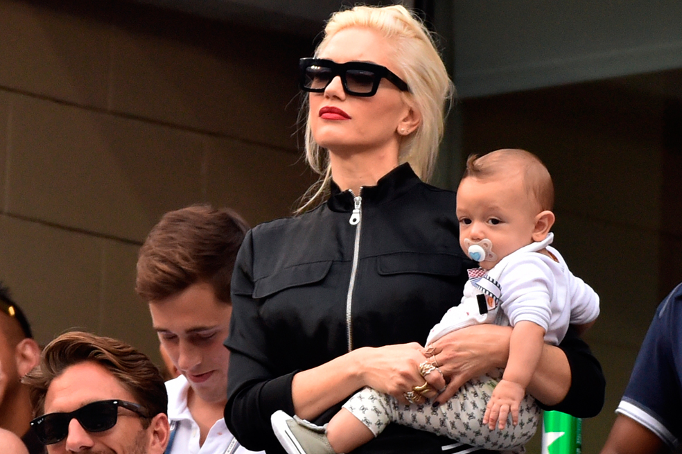 Gwen Stefani disfrutó el U.S. Open con su bebé Apollo