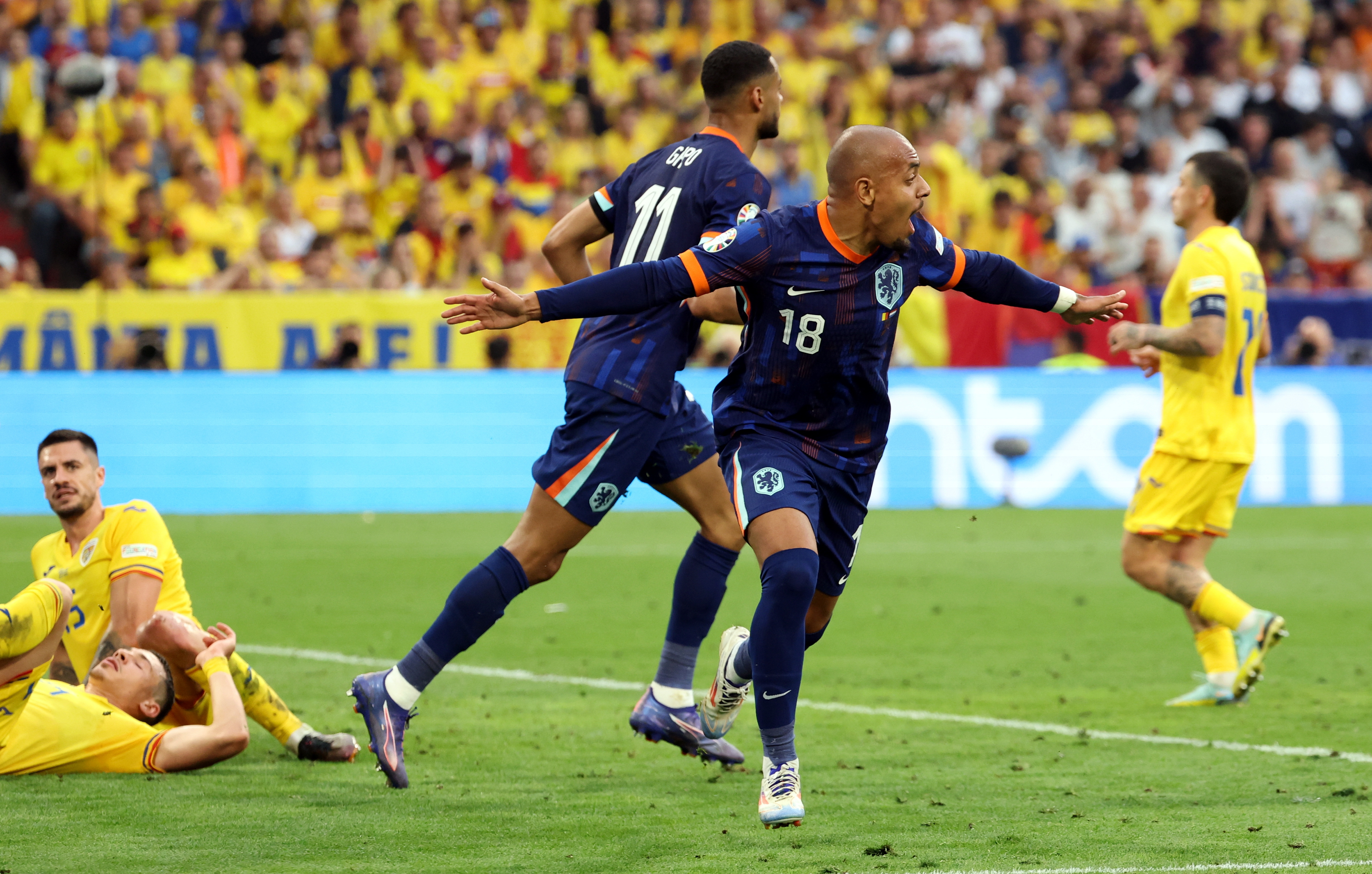 Con Gakpo y Malen como figuras, Países Bajos eliminó a Rumanía de la Eurocopa 2024